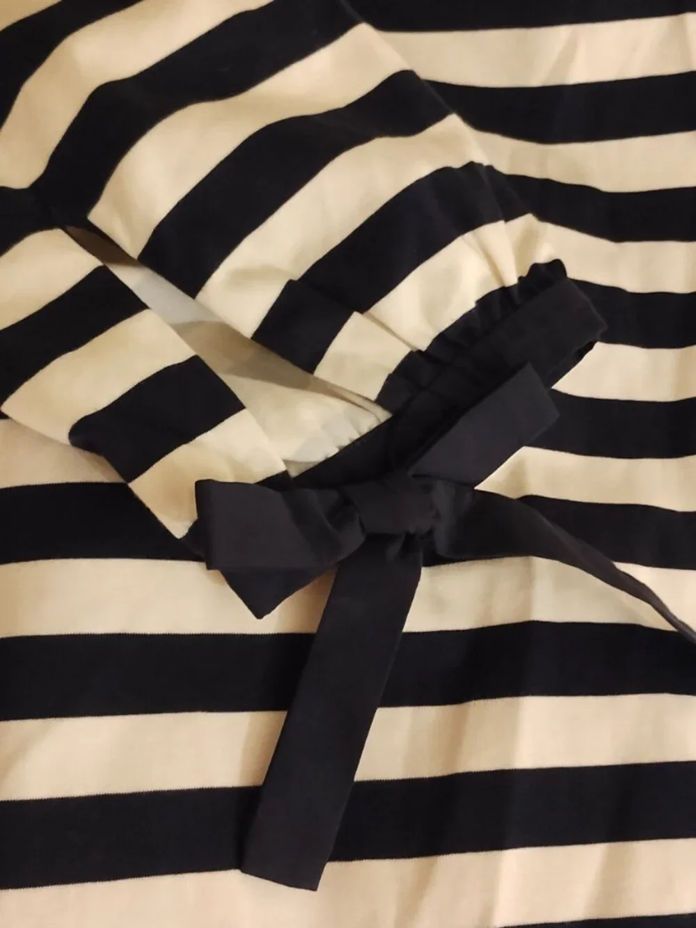 J.Crew Striped Off-Shoulder Muslin Dress Navy Ivory XL NWT Resort Business Casua